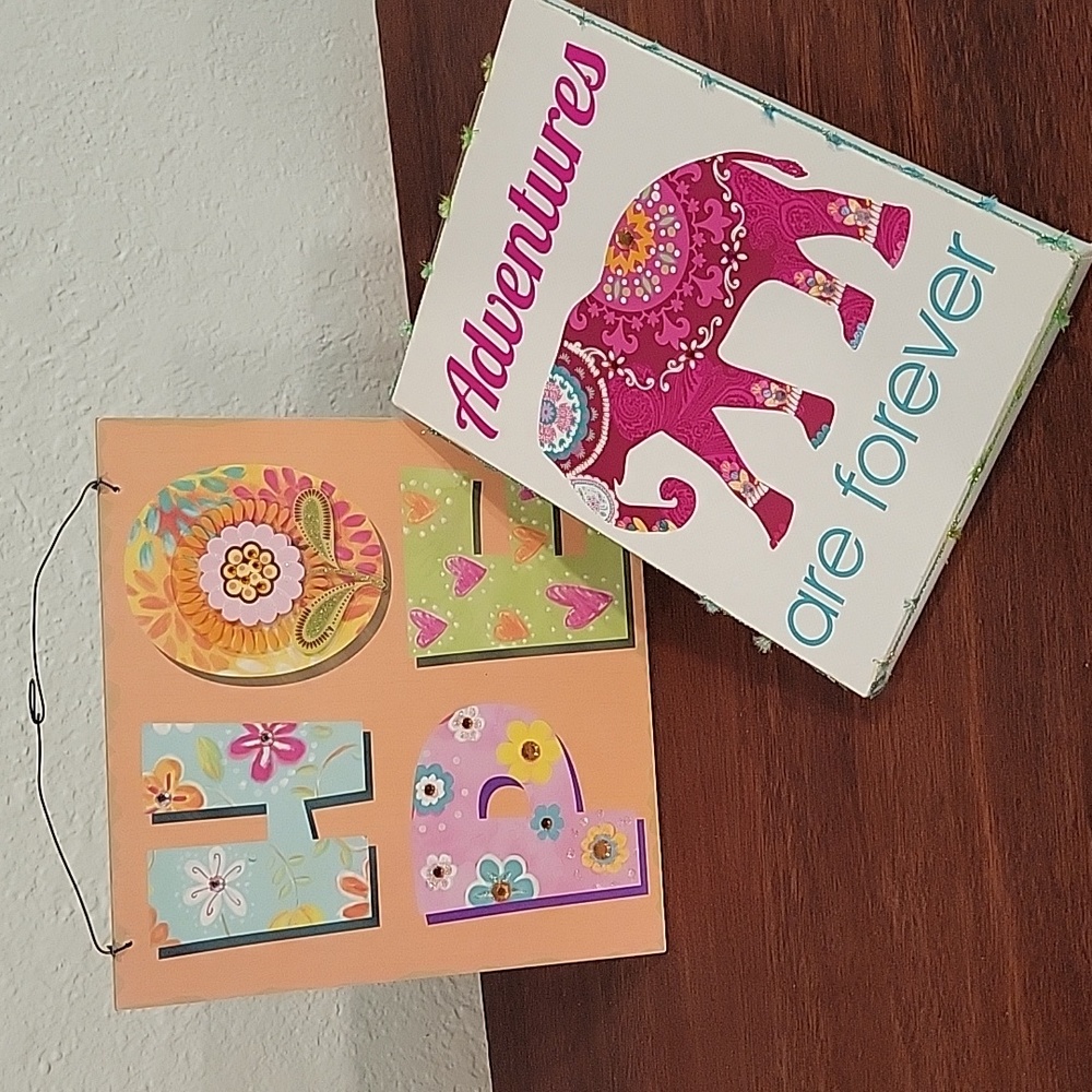 3 Embellished Signs - Picture 1 of 9